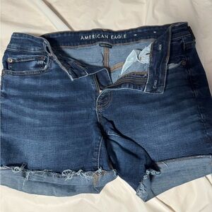 American Eagle Outfitters Dark Blue Jean Shorts